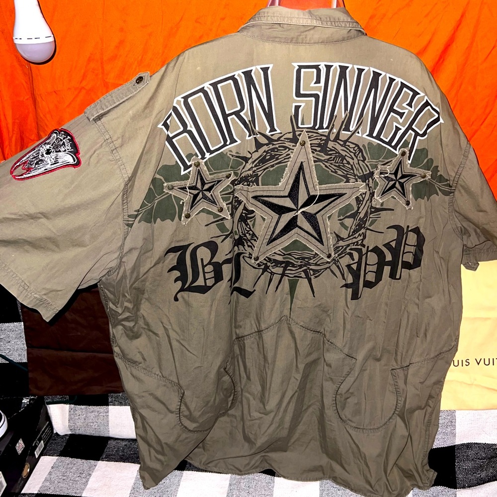 Blac Label Graphic Button Up Shirt